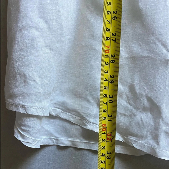 Tommy Bahama 100% Linen Relaxed Fit White short sleeve button  shirt Sz 1XB - Picture 12 of 13